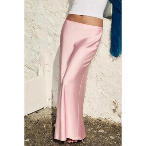 ZARA SATIN MIDI SKIRT